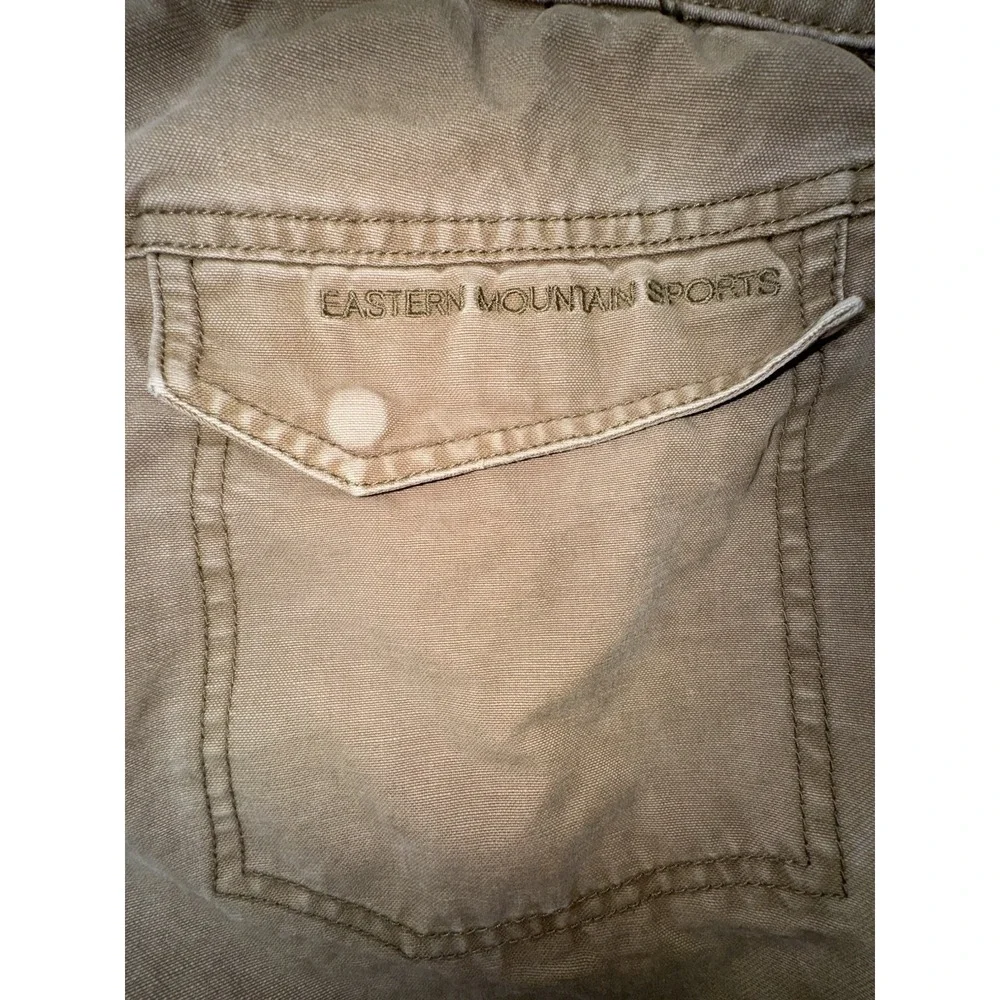 90s Eastern Mountain Sports Mens 31 X 30 Hiking Pants Brown Canvas Belted Cargo